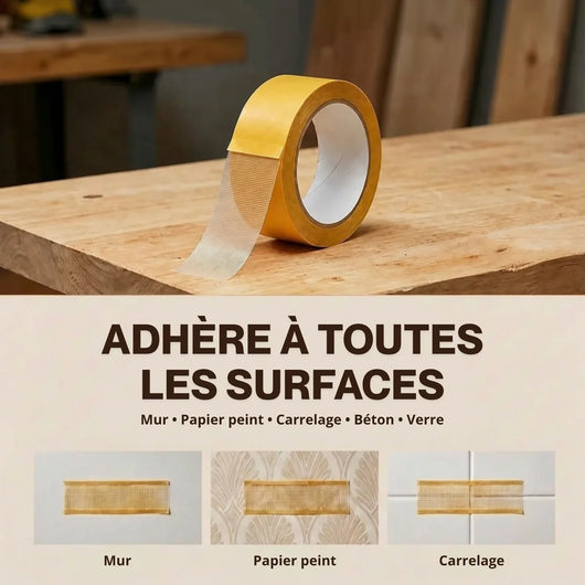 Ruban de fixation sans perçage